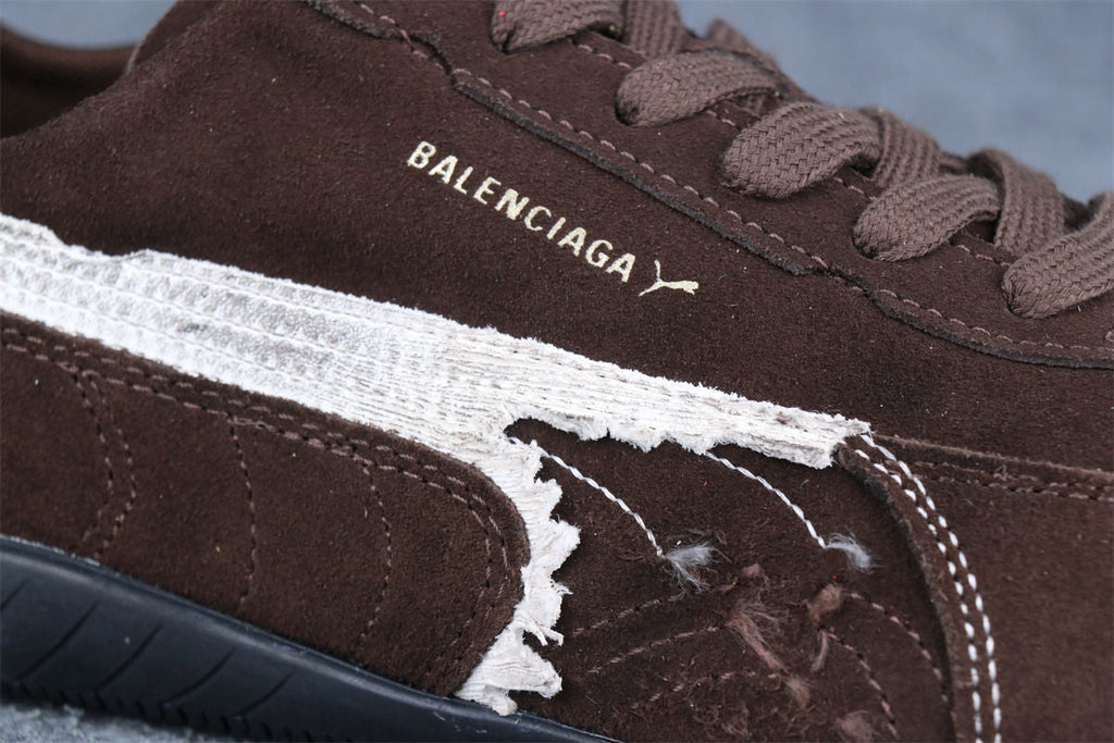 Balenciaga x Puma Speedcat Suede 'Distressed Brown White'