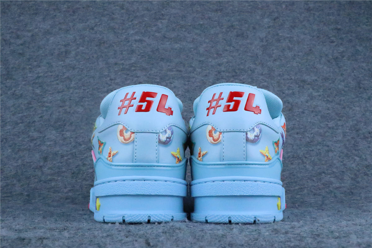 LV Trainer 'Monogram Donuts Blue'