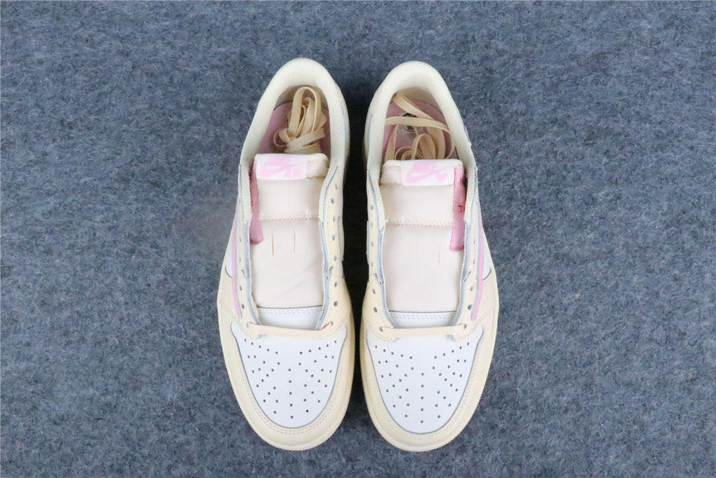 Travis Scott x Air Jordan 1 Retro Low OG 'Shy Pink' (US Warehouse, No QC)