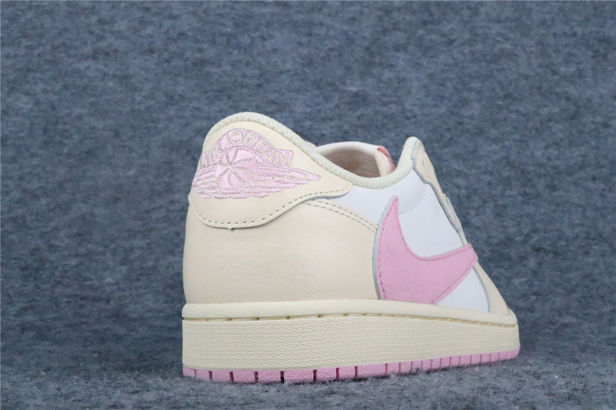 Travis Scott x Air Jordan 1 Retro Low OG 'Shy Pink' (US Warehouse, No QC)