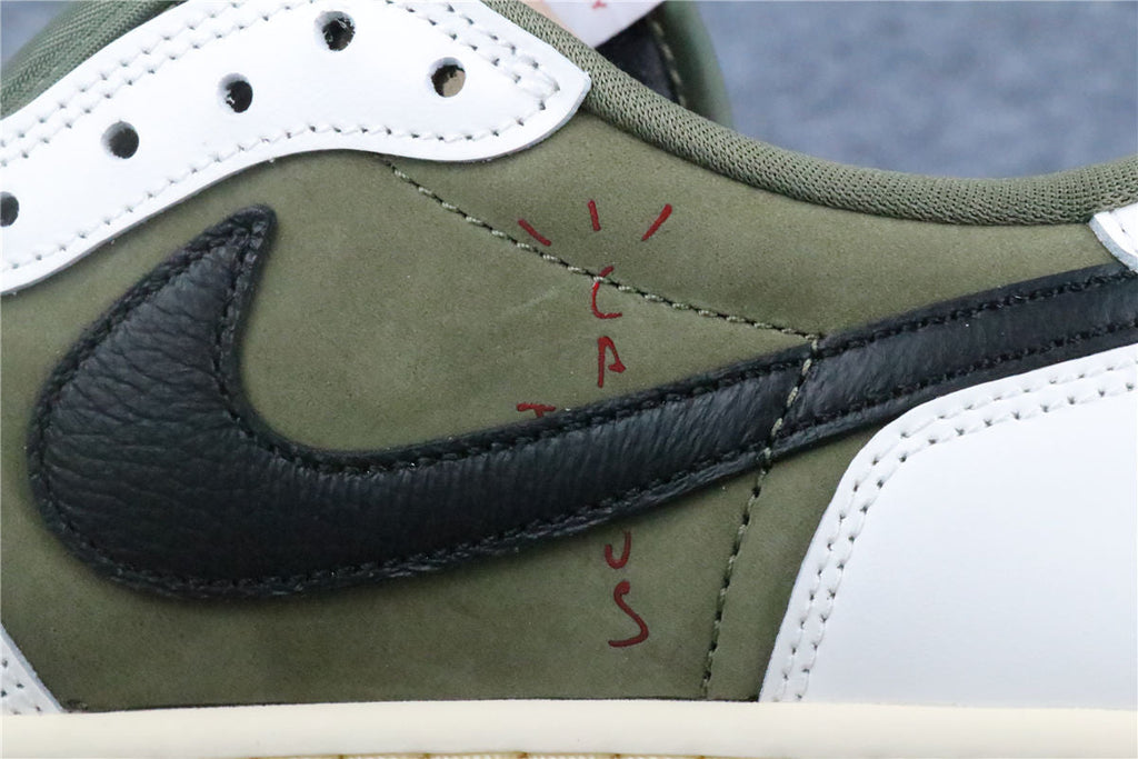 Travis Scott x Air Jordan 1 Retro Low OG SP 'Reverse Olive / Medium Olive' (US Warehouse, No QC)
