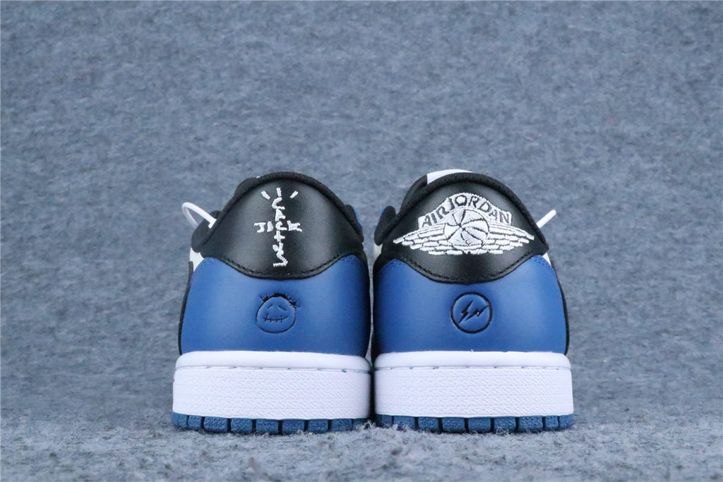 Custom Fragment Design x Travis Scott x Air Jordan 1 Low 'Royal Blue'