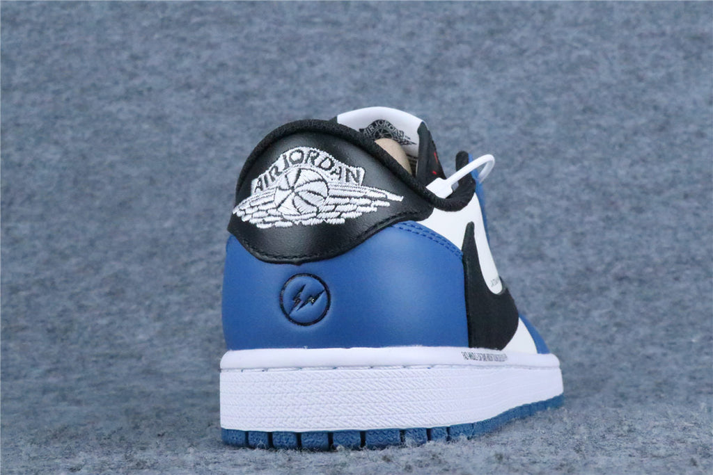Custom Fragment Design x Travis Scott x Air Jordan 1 Low 'Royal Blue'