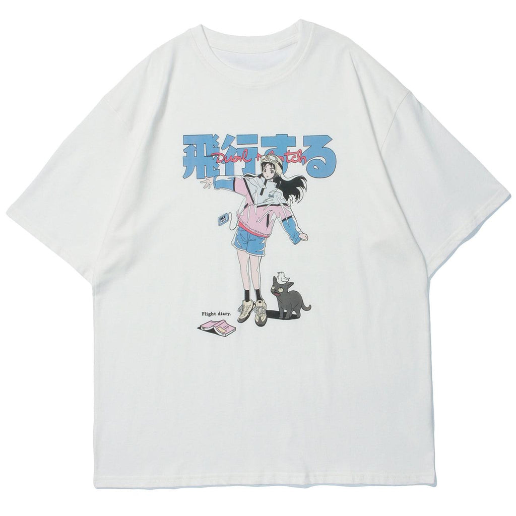 Anime Cat Girl Tee