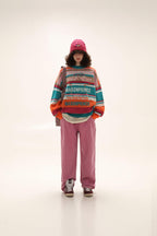 MASONPRINCE Multi Color Alpaca Knit Sweater