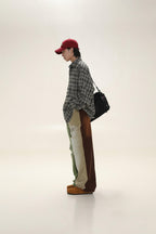 MASONPRINCE Boxy Plaid Carpenter Shirt