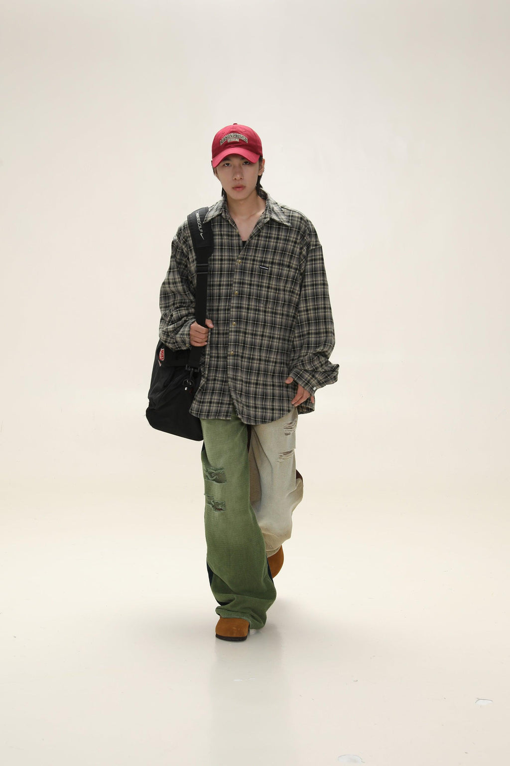 MASONPRINCE Boxy Plaid Carpenter Shirt