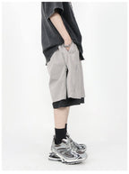 MRNEARLY Layered Zip Shorts