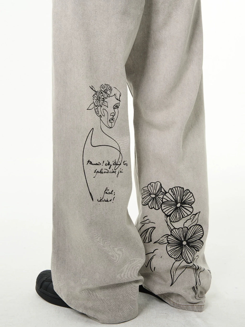 MADWITCH Script "Muse" Denim Jeans