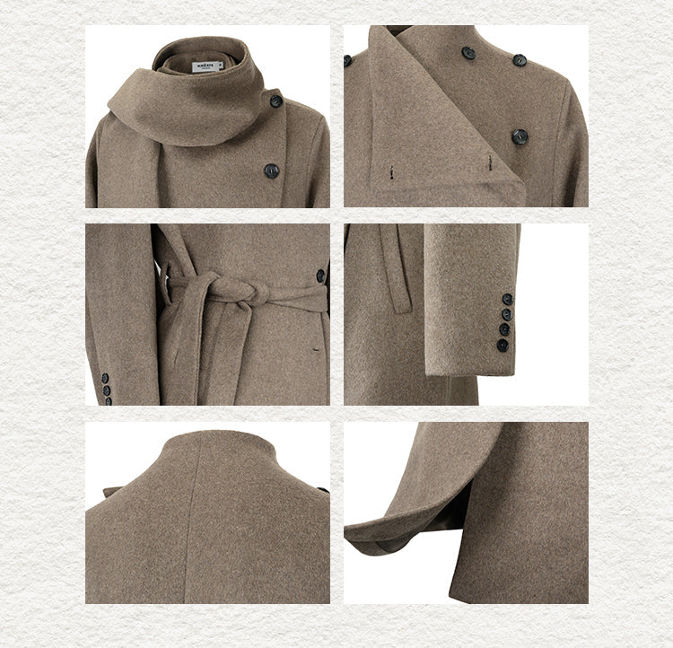 KREATE Avant-Garde Modular Wool Overcoat