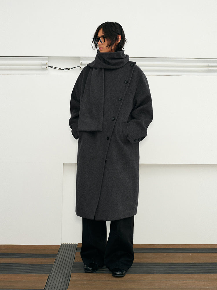 KREATE Avant-Garde Modular Wool Overcoat