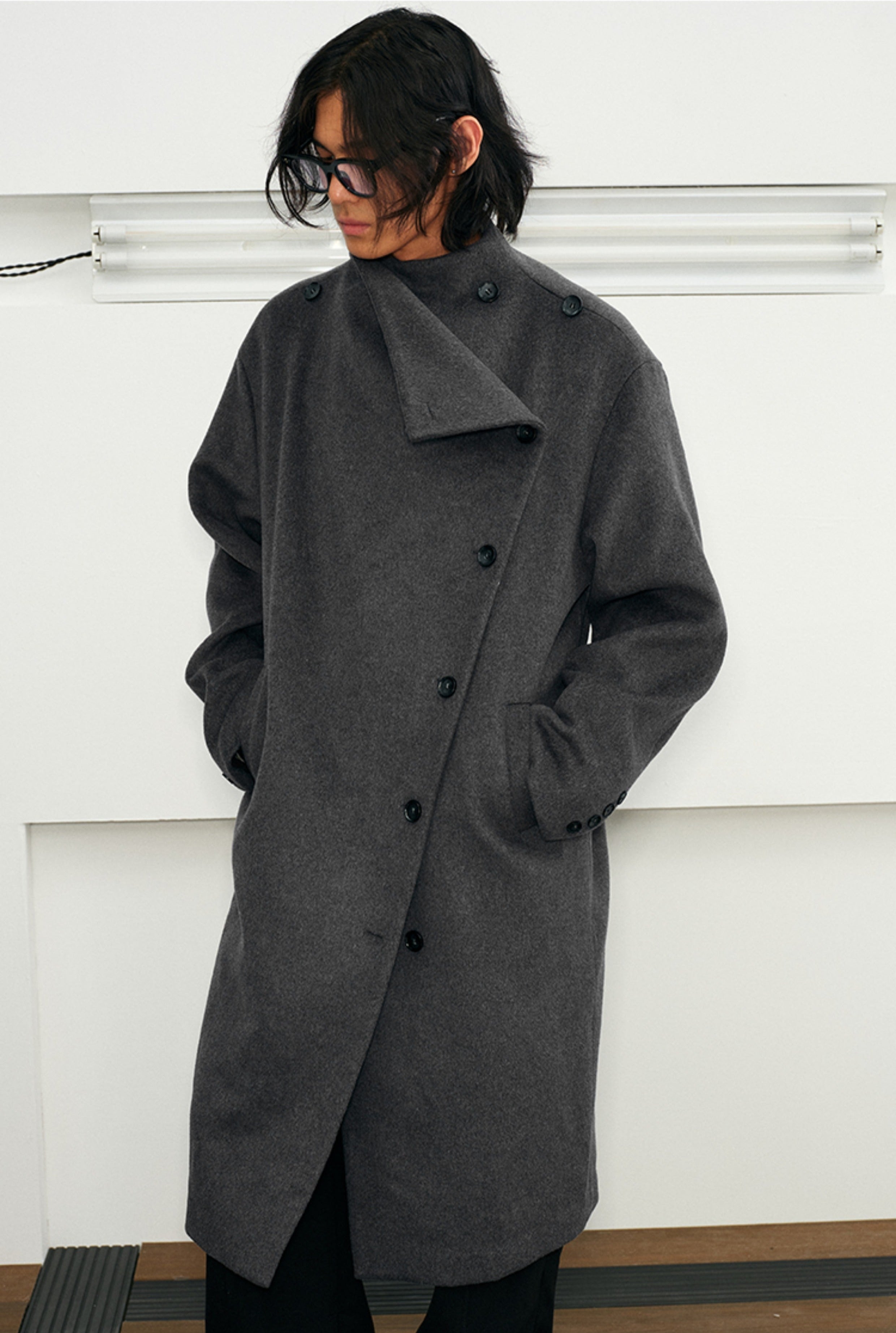 KREATE Avant-Garde Modular Wool Overcoat