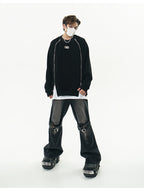 GCINIM Faded Buckle-Knee Jeans