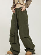CTB Pleated Baggy Cargo Pants