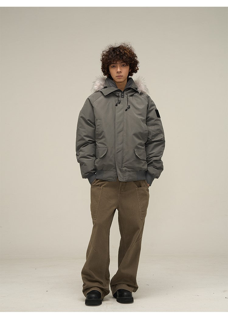 WLNEXT Faux-Fur Trimmed Parka Jacket