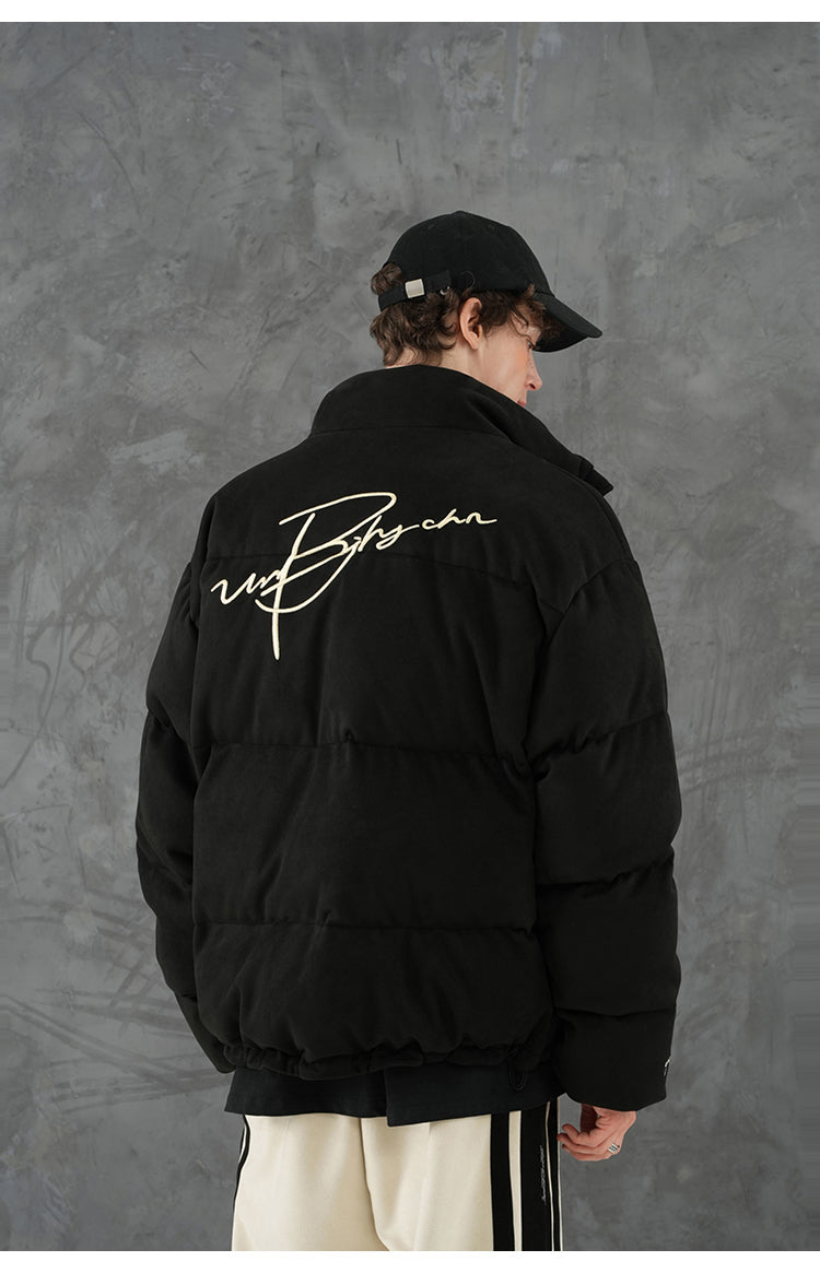 BJHG Suede Puffer Jacket