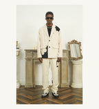 EMPTY REFERENCE Two-Tone Flower Corduroy Trousers
