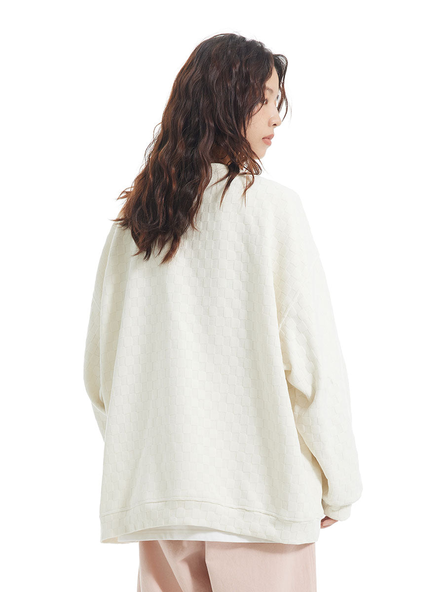 INRM Textured Check Cardigan