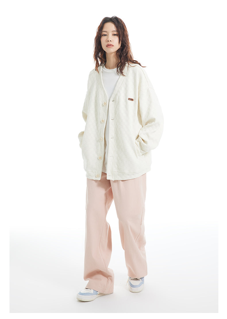 INRM Textured Check Cardigan