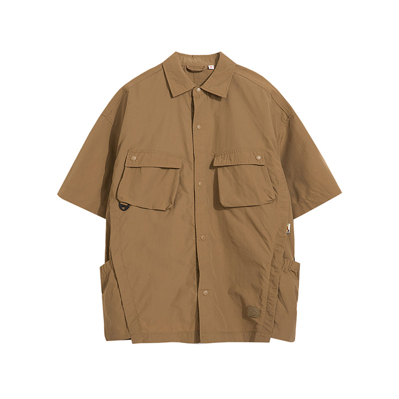 GTRG Paneled Button-Up Shirt