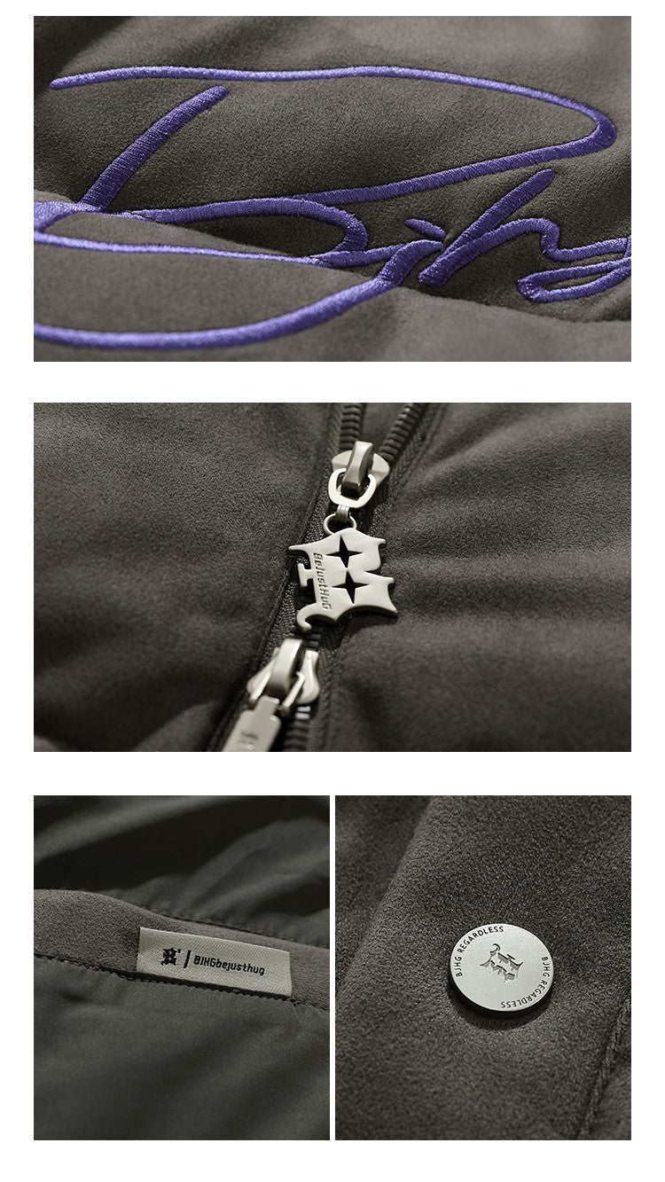 BJHG Suede Puffer Jacket