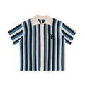 EMPTY REFERENCE Striped Crochet Collar Shirt