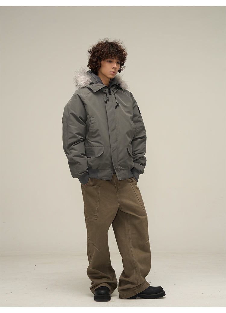 WLNEXT Faux-Fur Trimmed Parka Jacket