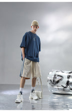 BJHG Velour Wideleg Lounge Shorts