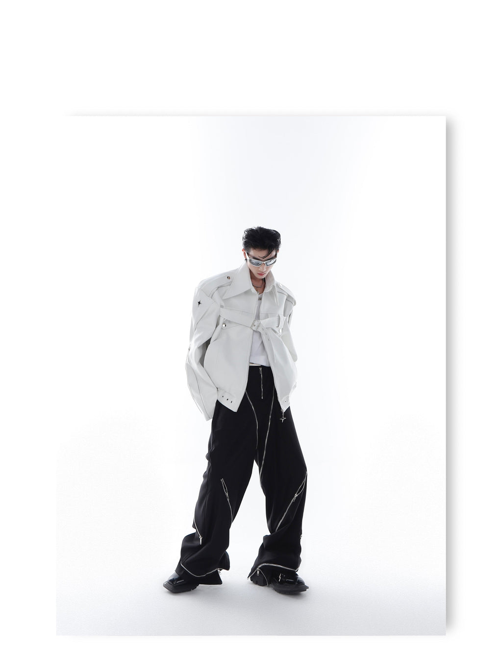 CulturE Pin-Buckle Biker Jacket