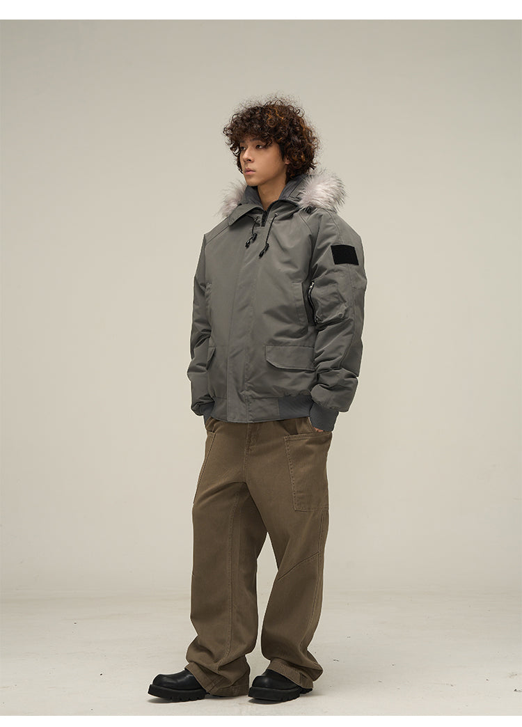 WLNEXT Faux-Fur Trimmed Parka Jacket