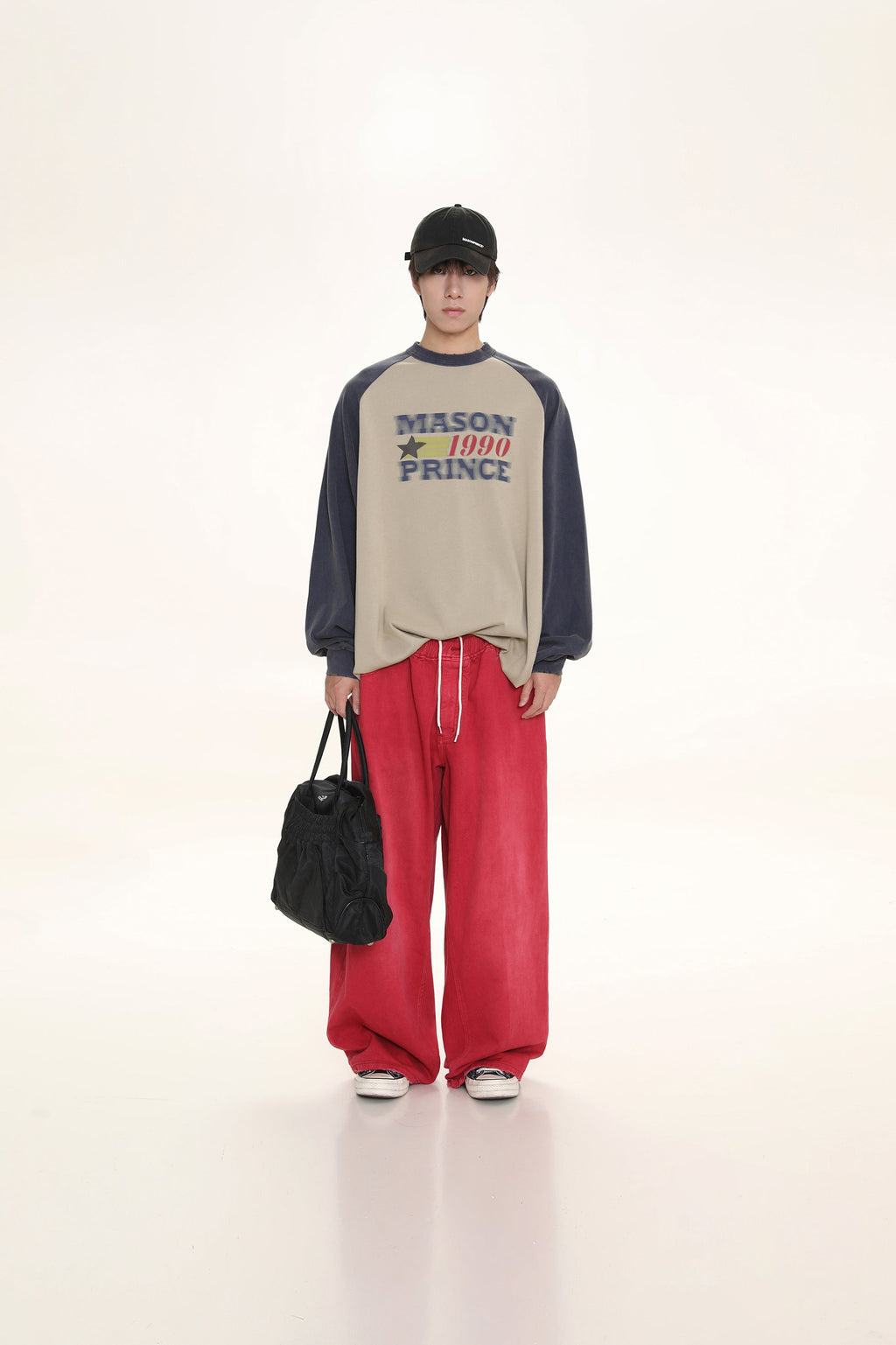 MASONPRINCE "1990" Contrast Long Sleeve