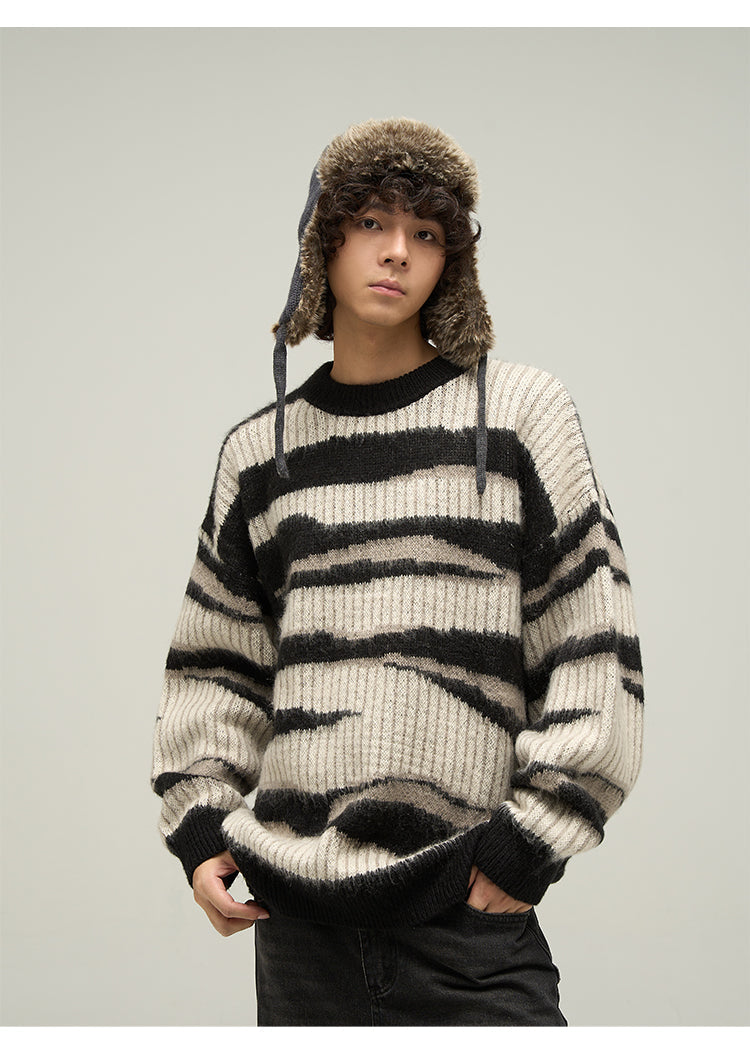 WLNEXT Double Striped Sweater