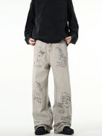 MADWITCH Script "Muse" Denim Jeans
