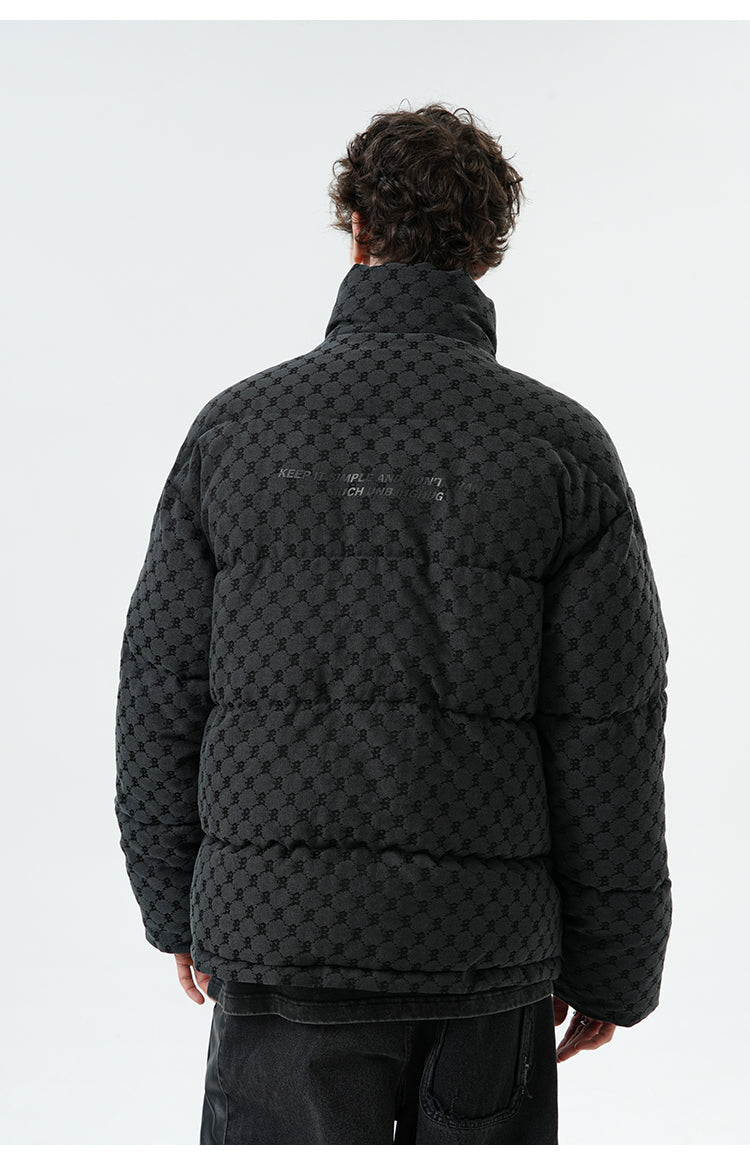 BJHG Monogram Print Puffer Jacket
