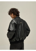 WLNEXT Distressed Faux Leather Jacket