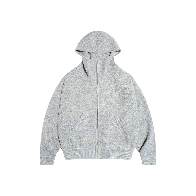 RAPPEYE Mohair Double Zipped Hooded Sweater