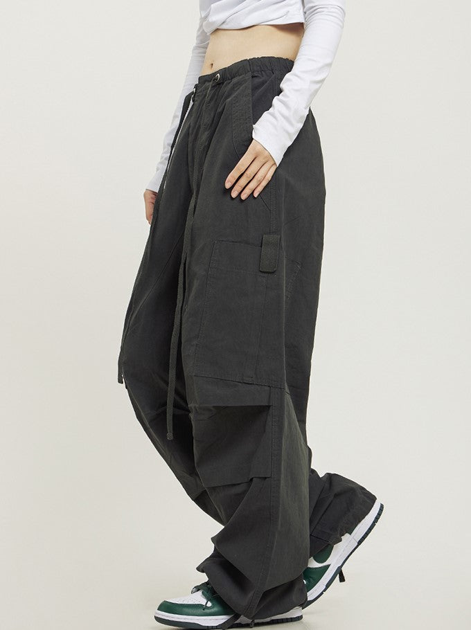 CTB Pleated Baggy Cargo Pants