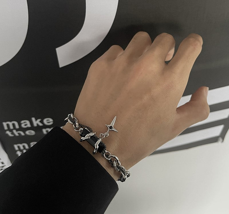 HEIMA Obsidian Thorn Bracelet