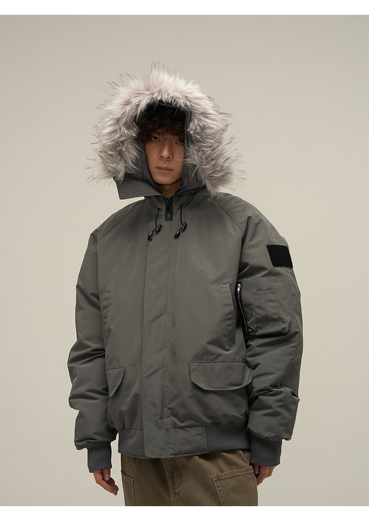 WLNEXT Faux-Fur Trimmed Parka Jacket