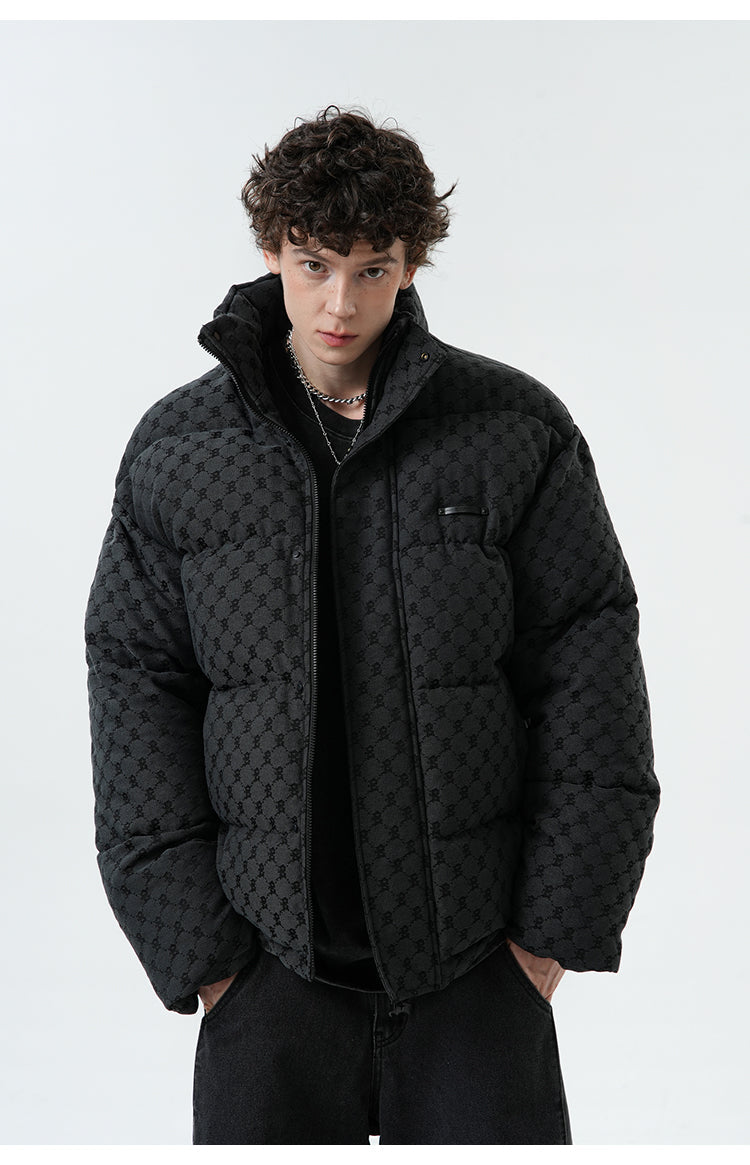 BJHG Monogram Print Puffer Jacket