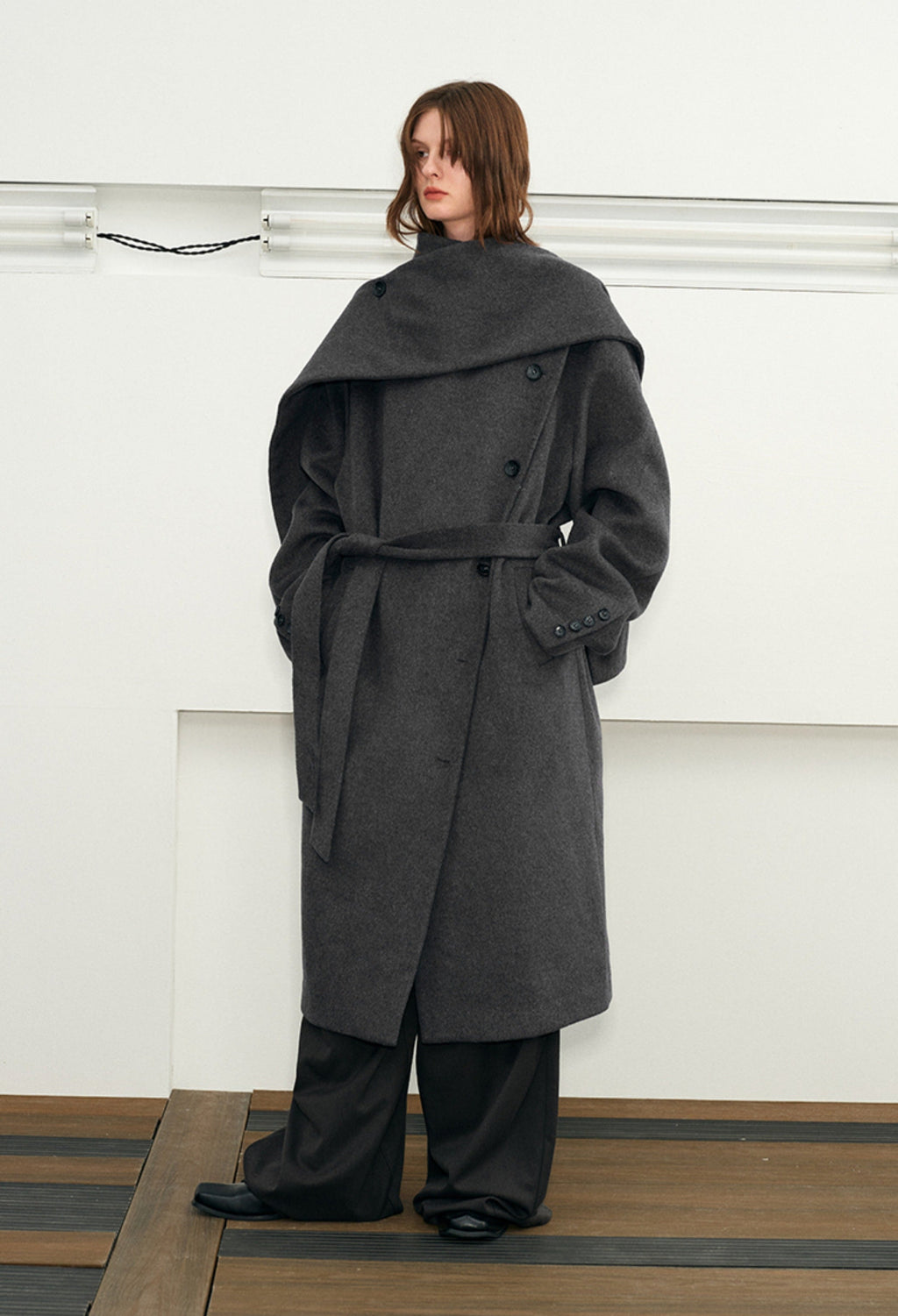 KREATE Avant-Garde Modular Wool Overcoat