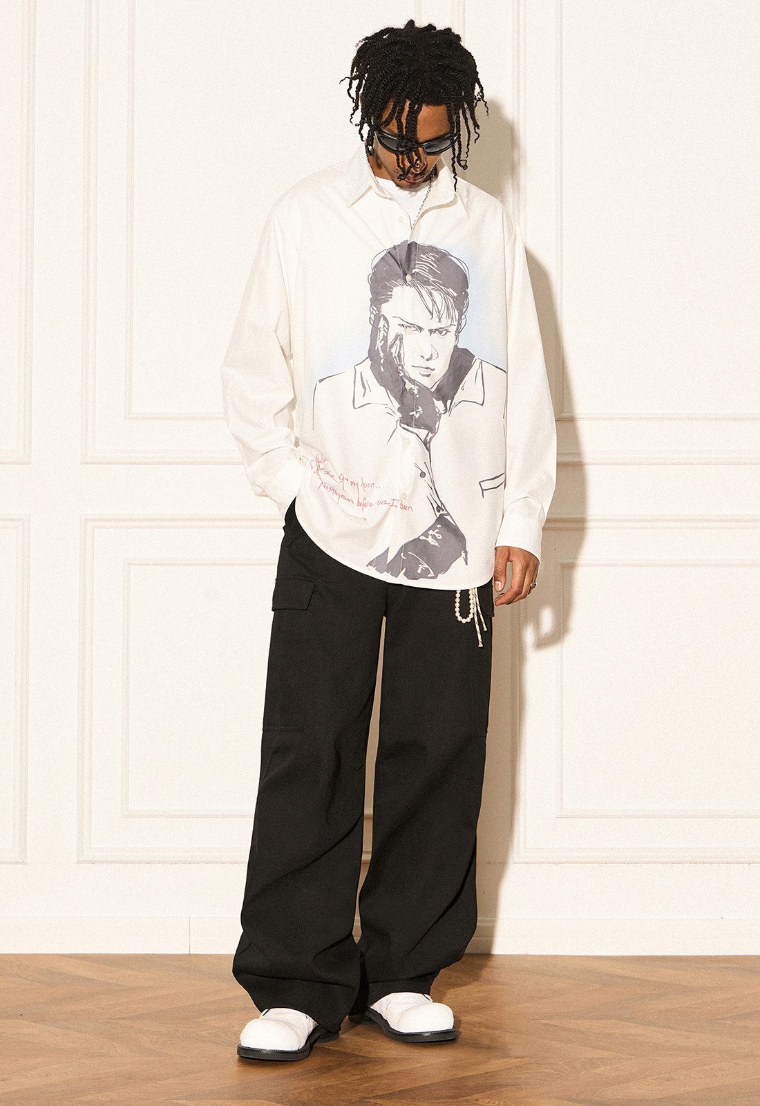 REVERSE IRONY Portrait Button Long Sleeve