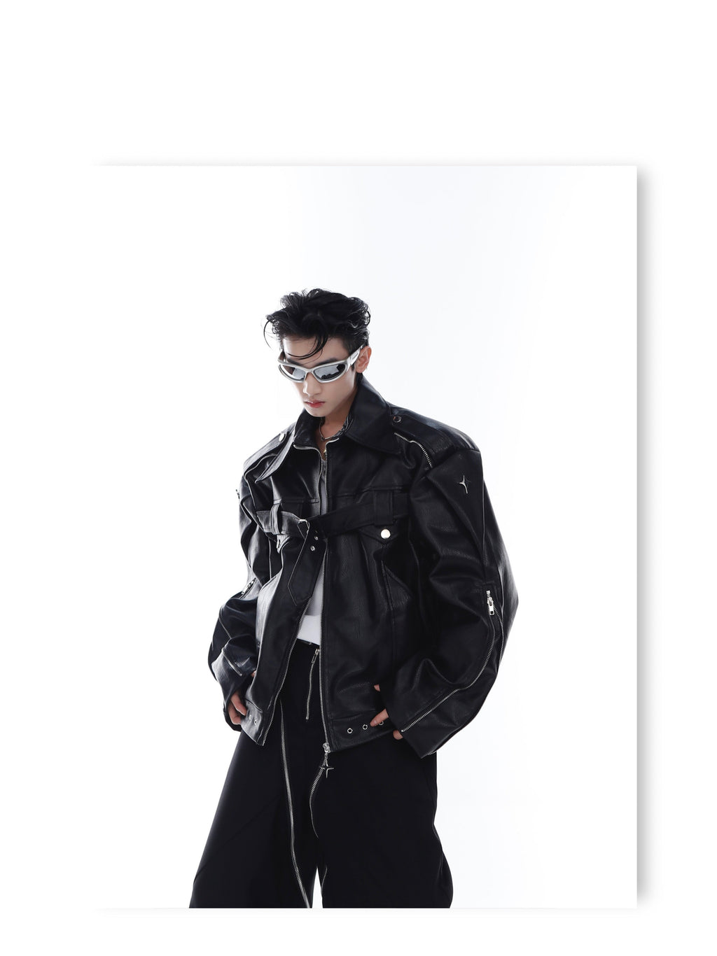 CulturE Pin-Buckle Biker Jacket