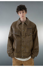 BJHG Vintage Motorcycle Jacket