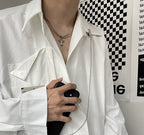 HEIMA Two-Tone Cross Necklace