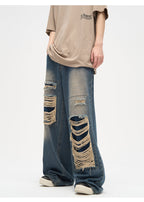 WLNEXT Patched Distressed Jeans