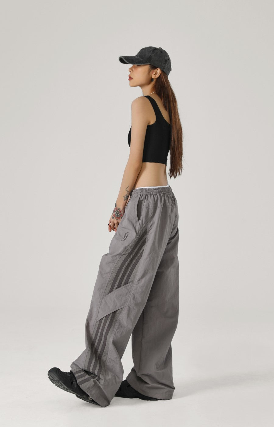 JHYQ Contrast Striped Track Pants