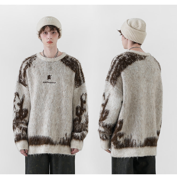 BJHG Textured Jacquard Sweater