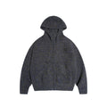 RAPPEYE Mohair Double Zipped Hooded Sweater
