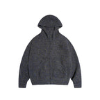 RAPPEYE Mohair Double Zipped Hooded Sweater